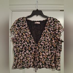 SO Floral Women's Crop Top - XL